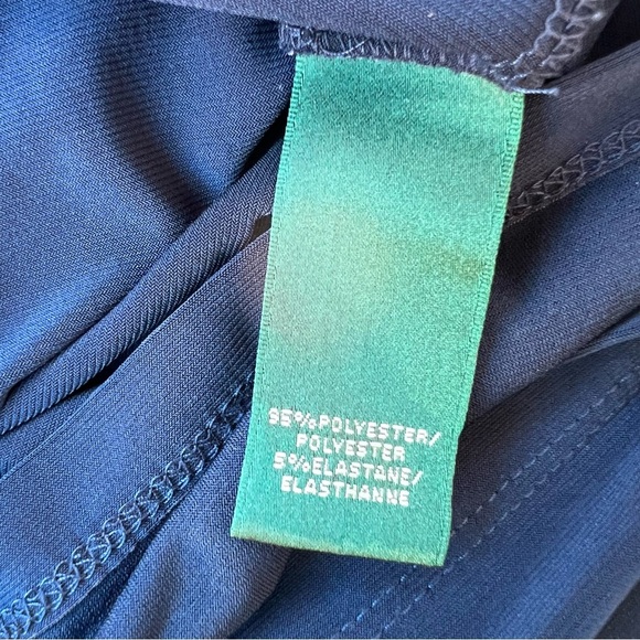 Ralph Lauren Navy and White Midi Dress Women’s Size 6 - Picture 8 of 8